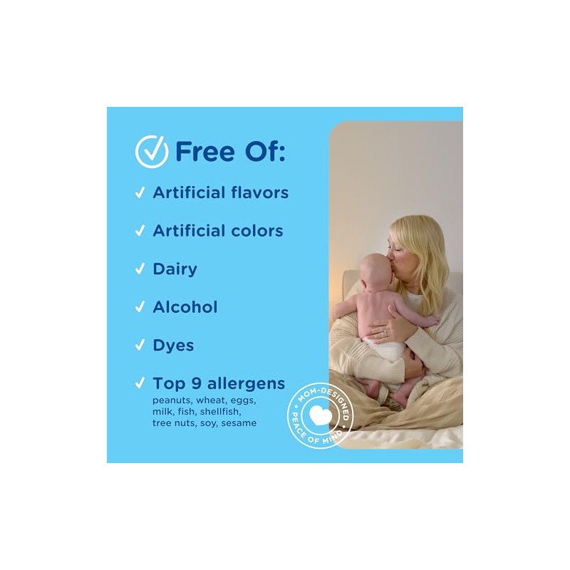 Mommy's Bliss Multivitamínico + Hierro Bebé. Ingredientes Naturales y Orgánicos.