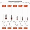 THKFISH Fishing Rigs Texas Rig 5 Pieces Leader Rigging Leader