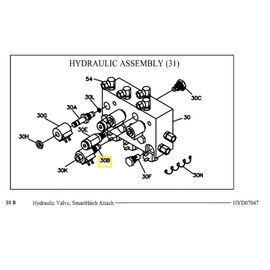 Mr. Snow Plow Replaces BOSS Part HYD07047 Valve Cartridge Smart Hitch