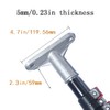 Broom Handle Bracket,5mm Thickness Deck Brush Accessories,Aluminum One-Piece Casting Metal