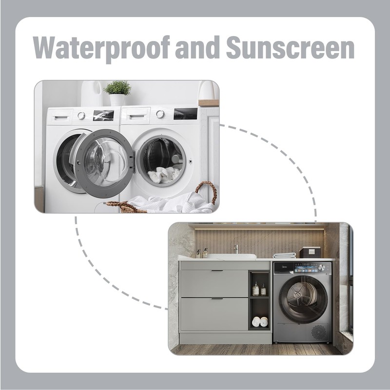 Annlpoy Washing Machine Cover Dustproof Front Loading Washing Machine for