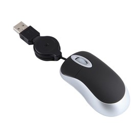 Mikikit Wired Mouse Optical Retractable USB Mouse Laptop Mouse Wire Mouse USB c Mouse Wired Working Mouse Gaming Mouse Laptop Mouse Computer Mouse Classic Travel Notebook