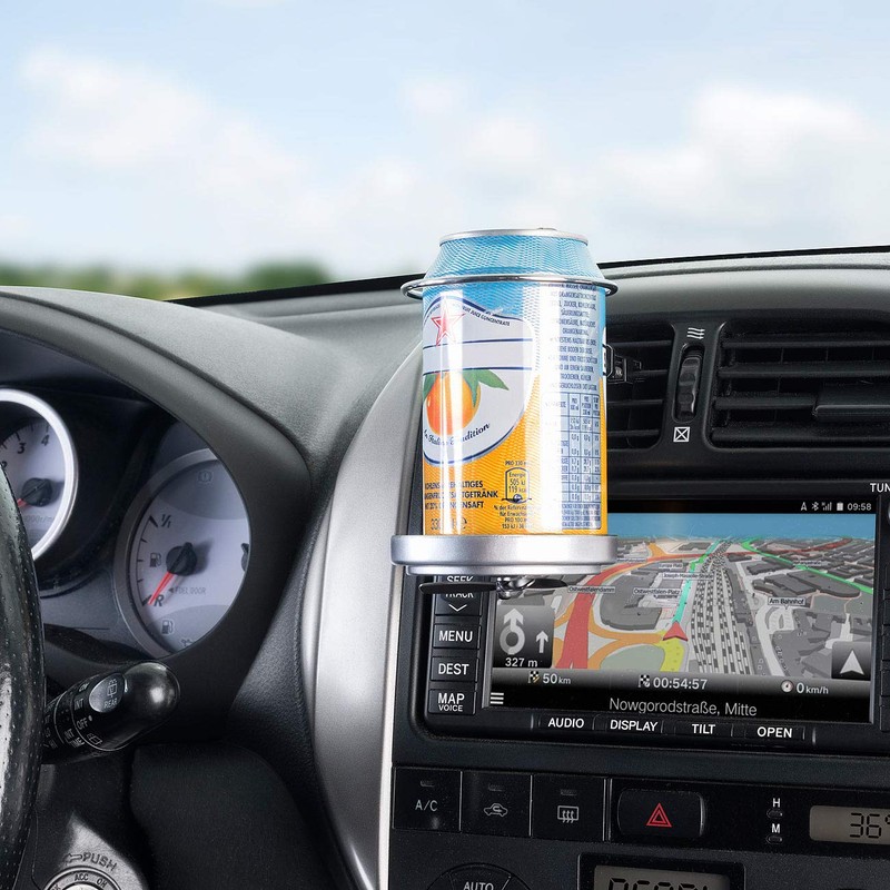 Lescars Car cup holder: car cup holder for ventilation grille,