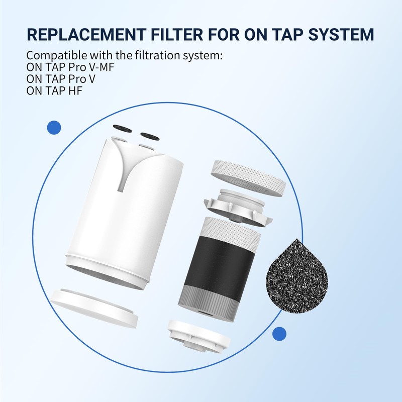 GLACIER FRESH On Tap HF/V/V-MF Water Filter (600L-4 Months)