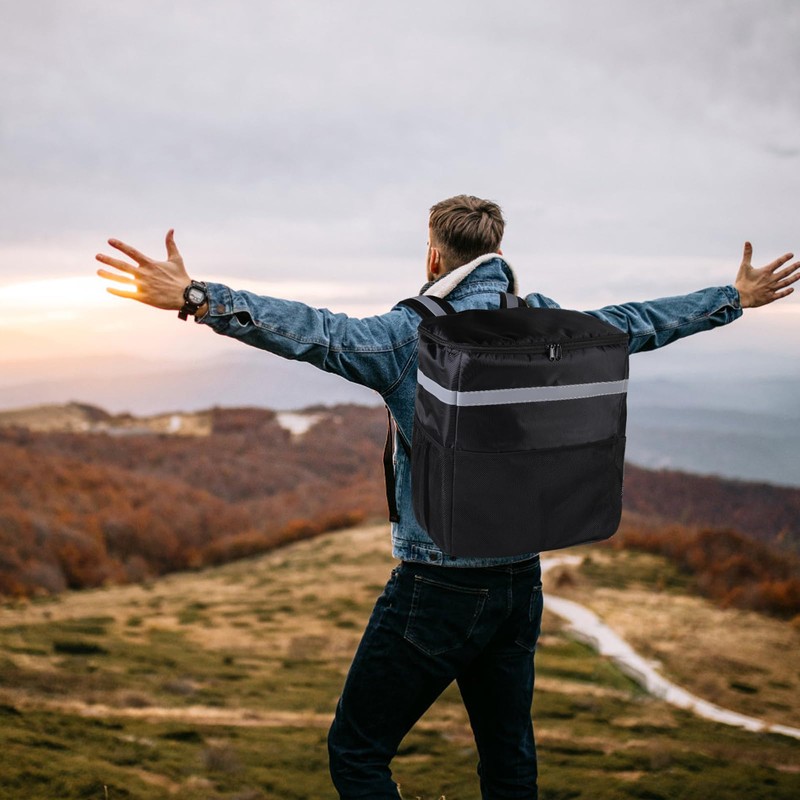 musbus Large Foldable Cooler Bag with Cooling Function, Black 7,