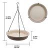 12 Inch Hanging Bird Bath, Hanging Bird Feeder Bird Bath