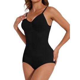 Joyshaper Women Shapewear Bodysuit Backless Cami Body Suit Tummy Control Body Shaper Black XL