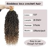 Vemet Goddess Locs Crochet Hair 18 Inch 9 Packs Synthetic