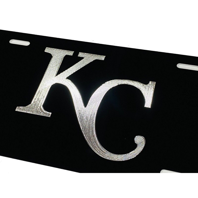 BLVD ENGRAVED Kansas City Royals Fan Car Tag Diamond Etched