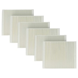 vhbw 6 x M5 Air Filter Compatible with Lunos Nexxt Fan, Bathroom Fan, Ventilation Device - White