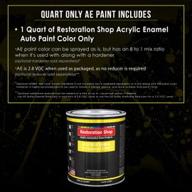 Restoration Shop - Sage Green Metallic Acrylic Enamel Auto Paint - Quart Paint Color Only - Professional Single Stage High Gloss Automotive, Car, Truck, Equipment Coating, 2.8 VOC