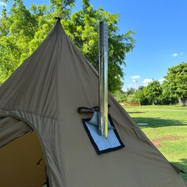 SoloWilder 2.4 inch Stovepipe Spark Arrestor Screen Chimney Tube Filter Exhaust for Reduce Splash Smoke Sparks