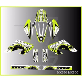 Razor MX500 MX650 graphics kit decals  THICK AND HIGH GLOSS .......