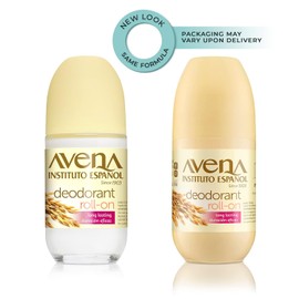 Avena Instituto Español Deodorant Roll-On,100% Natural Oat, Long Lasting, Non-Alcohol, 3 pack, 2.5 Oz each, 3 Bottles