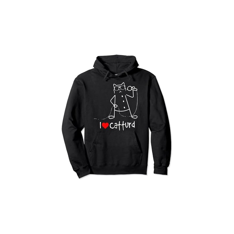 I Love Catturd Lustige Katze Sänger Musik Pullover Hoodie