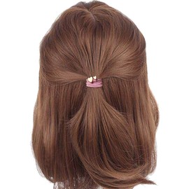 Hair Tiers, Heart Shape, Gold Metal Plate, Hair Ornament, Cute, Women, Hair Band, Hair Accessories, High Elasticity, 12 Piece Set