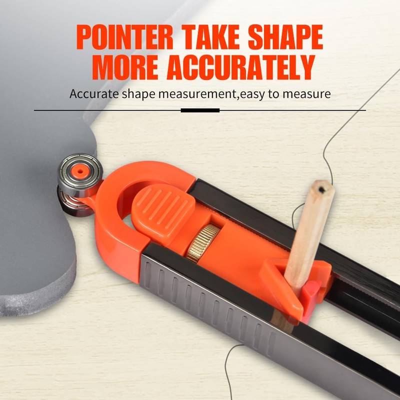 Eewudwok Precise Contour Gauge, Scribe Marking Tool, Copying Angles and