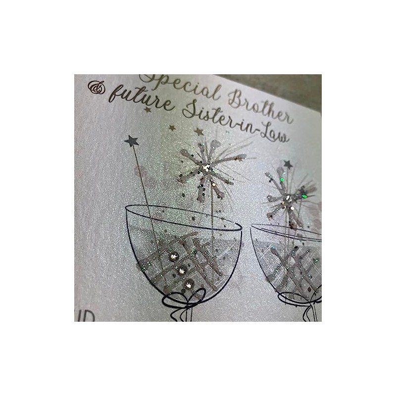 Handmade Engagement Card, Brother & Future Sister-in-Law - Code BD3-EBF