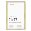 Fisnish 11x17 Picture Frame, Classic Poster Frame for Horizontal or