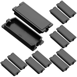 Kingdder 10 Pack Breaker Filler Plate, Circuit Breaker Panel Cover Knockout Filler Plate Box Cover Black