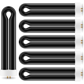6Pack FUL15W BL Replacement Bulbs with 4 Pin Base, Indoor Outdoor 15W U Shape Lamp Tube Compatible with T6 T8 T9(Black)