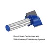 sourcing map 20mm Dia 8mm Shank Bottom Cleaning Router Bit,