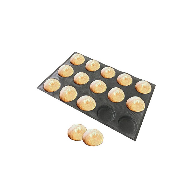 Bluedrop Silicone Hamburger Bread Forms Round Shape Bread Tray Silicone