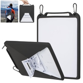 NEDUL Soft Silicone Case Protect and Portable for Starlink Mini, Starlink Mini Carry Travel Handle, Silicone Cover Shockproof, Anti-Drop Protection, Everyday Tear for Outdoor. (Black)