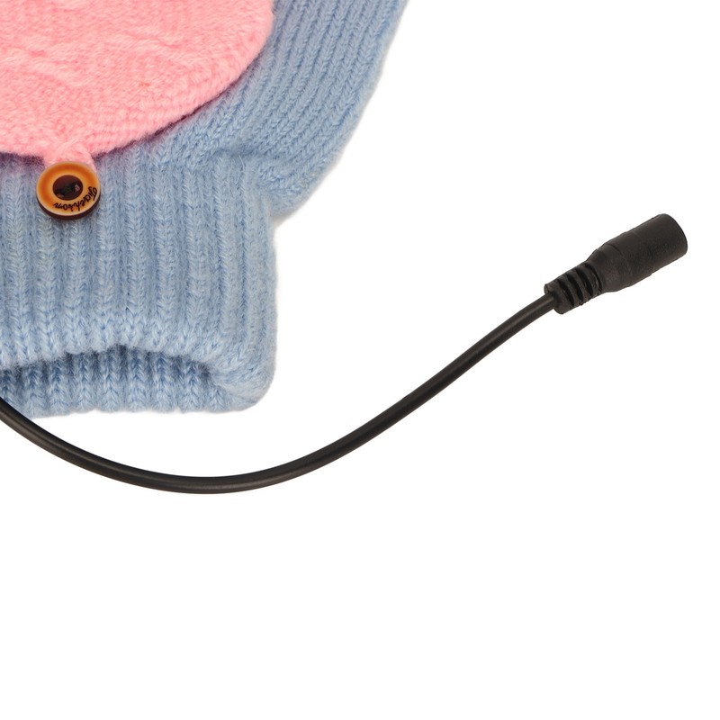 USB Heating Gloves Full Finger Half Fingerless Double Sided Heating