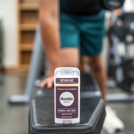 HUMBLE SIMPLE AND TRUE. HUMBLE BRANDS Original Formula Aluminum-free Deodorant. Long Lasting Odor Control with Baking Soda and Essential Oils, Lavender and Holy Basil, Pack of 1