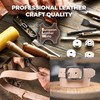 ELW Import Tooling Leather - Cinturón natural de cuero curtido