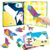 Panda Juniors Tangram Puzzle Set, Pattern Blocks Magnetic Jigsaw Educational