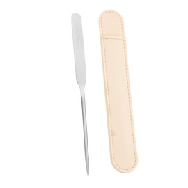 BIUDECO Stainless Steel Makeup Mixing Tool Nail Art Spatula Long Metal Spatula Foundation Stirring Tool Multifunctional Beauty Aid