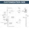 Aolemi Shower Faucet Set Rain Shower System with Handheld Spray