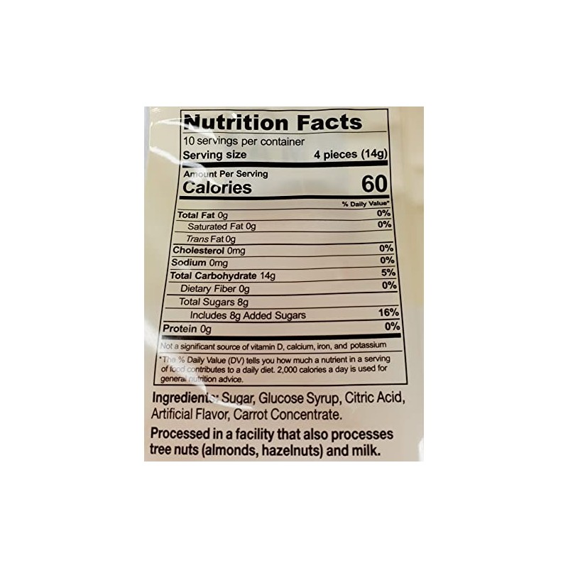 1 x Hermann the German Ginger Orange Hard Candy 150g