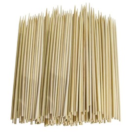 JapanBargain 4115, 10 inches Bamboo Skewer Long Toothpicks Appetizer Pick Fruit Picks Cocktail Picks Grill Skewer Outdoor Barbecue Skewer 300 pcs