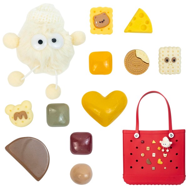 AmberObject 12 PCS Cute Accessories for Bogg Bag, Personalized Charms