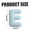 Letter Pillow Initial Cute Blue Throw Pillows Educational Plush Soft