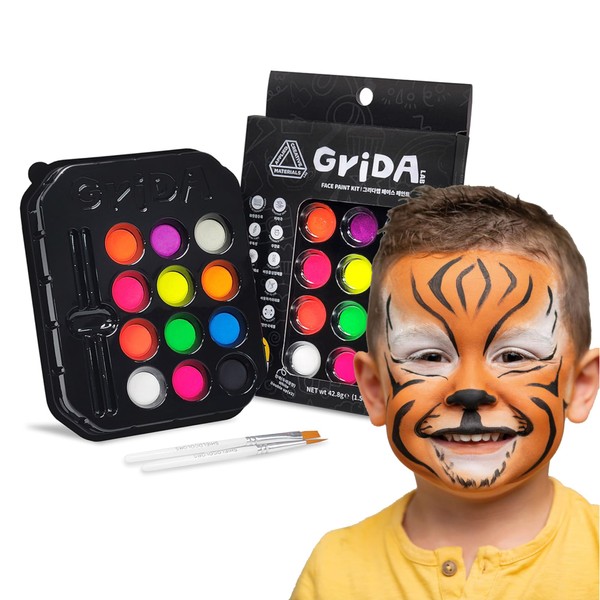 Grida Face Painting Kit for Kids - Grida Professional Party