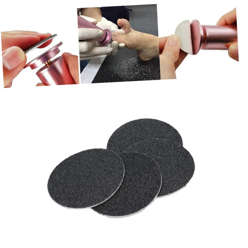 Beavorty Foot File Sandpaper Discs 60pcs Replacement Sandpaper Disks Callus