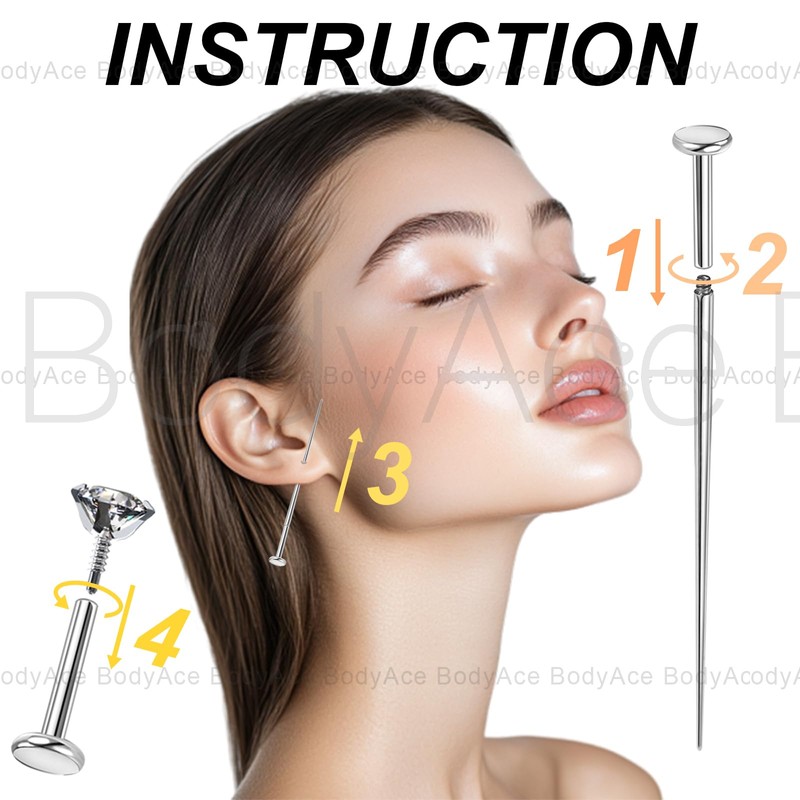 BodyAce 16G 18G 20G Piercing Tapers Can Be Bent Anyway,