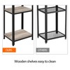 Yaheetech Tall End Table Set of 2, 18x14x29.5 inch Industrial