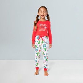 American Girl Holiday PJs for Little Girls, Red and Green, Size 2T-5, 2 pc, Ages 18M+