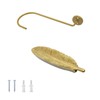 Woogim Feather Curtain Holder Wall Hook 2 PCS with Screws,U-Shaped