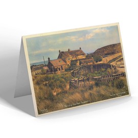GREETING CARD - Vintage Northumberland - Relics Of the Past, Beadnell (b)