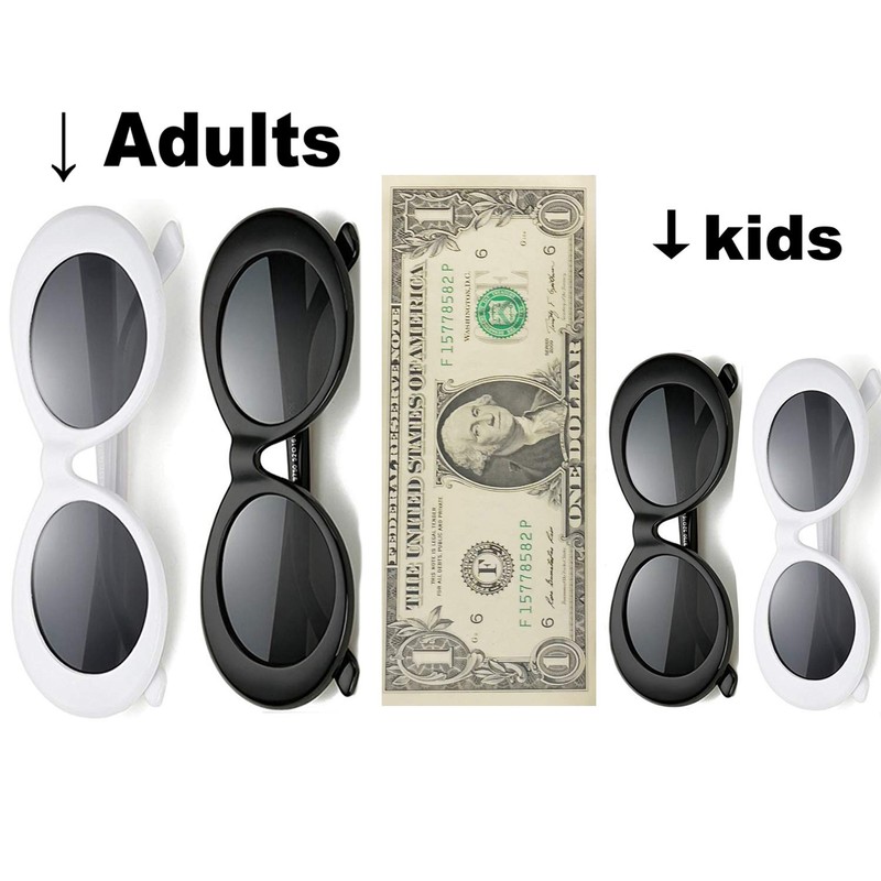 Clout Goggles Sunglasses for kids Bold Retro Oval Round Lens