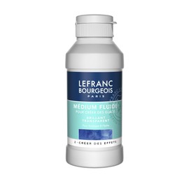 Lefranc & Bourgeois 300662 Glossy Liquid Painting Agent, for Acrylic Paints for Creating Glazes, Transparent, 250 ml Bottle