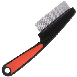 Stainless Steel Fine Tooth Comb Wooden Handle Dandruff Remover Flea Comb