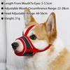 2 PCS Dog Muzzle Comfortable Breathable Mesh Muzzle with Adjustable