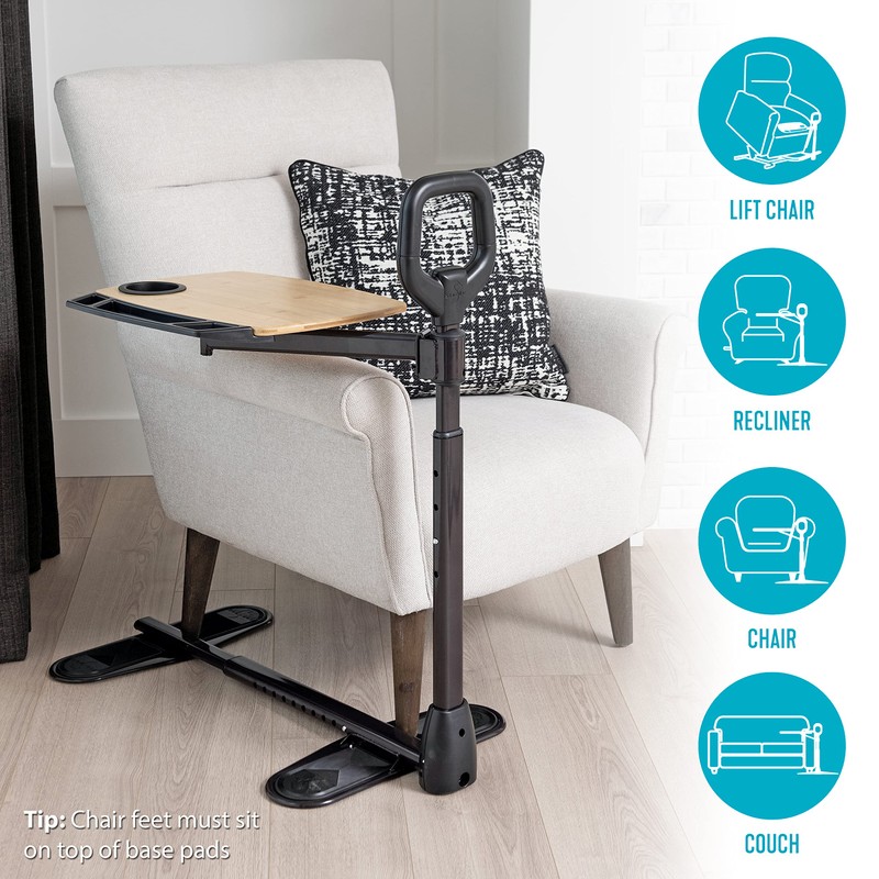 Able Life Tray Table, Adjustable Bamboo TV and Laptop Desk